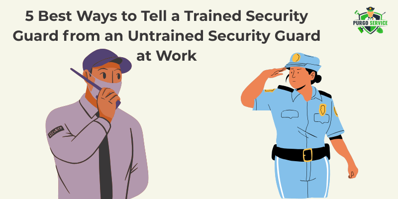 5 Best Ways to Tell a Trained Security Guard from an Untrained Security Guard at Work
